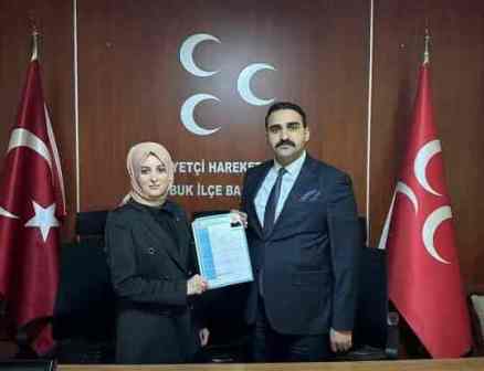 Tuğba Berber MHP Meclis Üyeliği İçin Müracaatını Yaptı