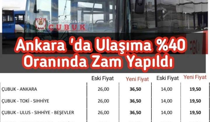 VURUN ABALIYA  ULAŞIMA %40 ZAM